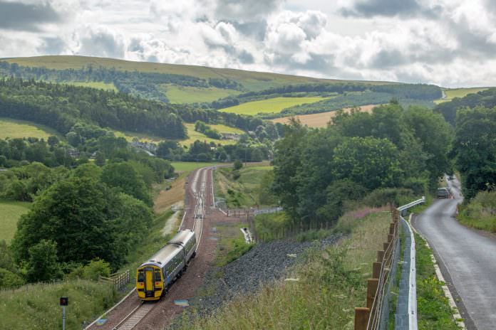 A stock photo of Borders Railway, another recently re-opened line in Scotland.
