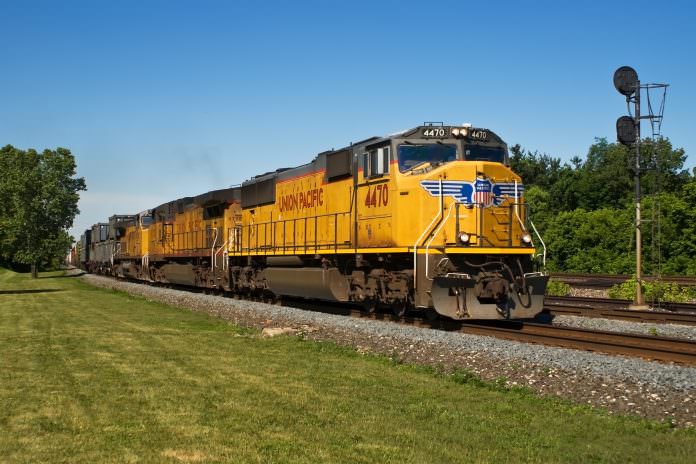 A stock image of a Union Pacific train. Credit: Stone Photos/Shutterstock.
