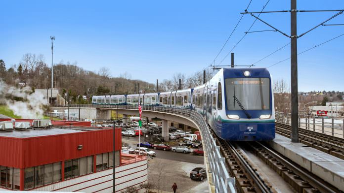 An artist's impression of the Sound Transit Link LRV. Credit: Siemens.