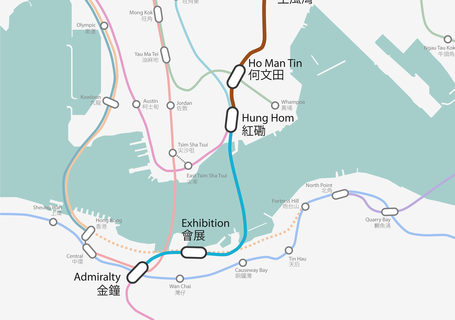 Final concrete unit installed in Hong Kong harbour for undersea rail