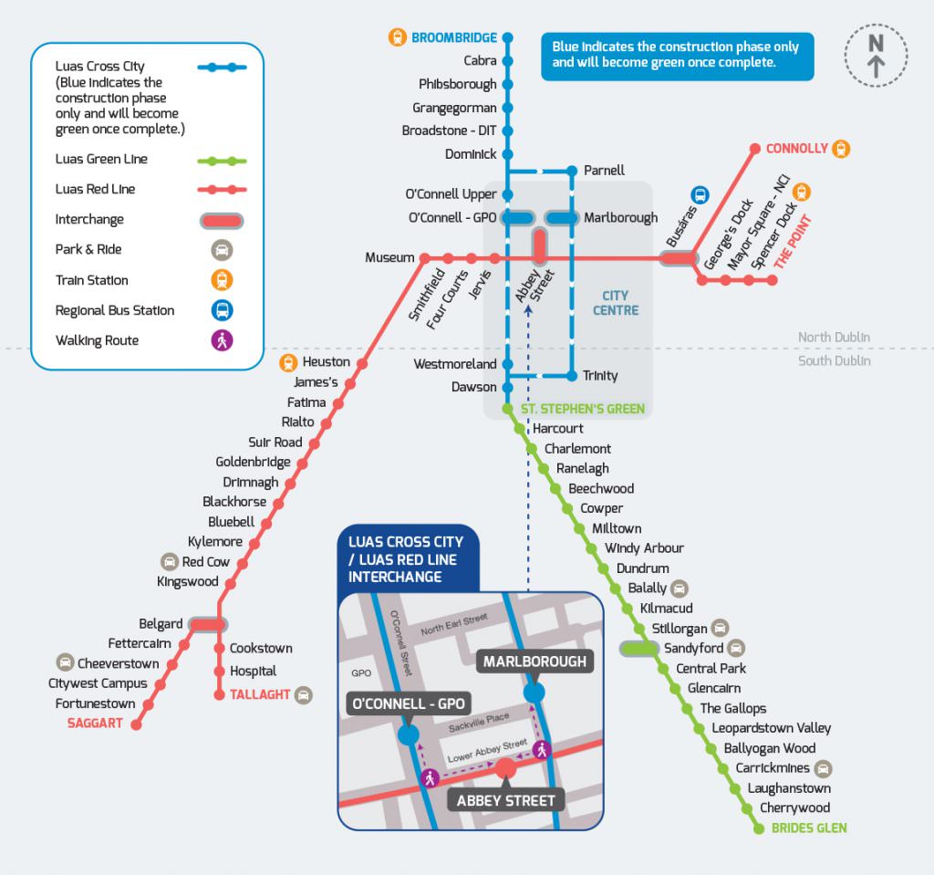 First trams to be tested on Dublin's new Luas Cross City route - Rail UK