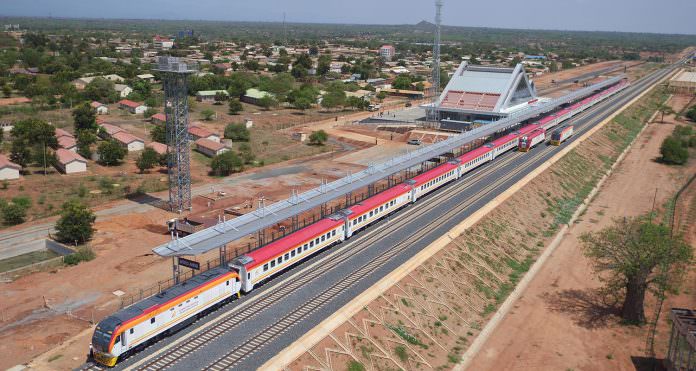 A Madaraka Express train. Credit: Kenya Railways.