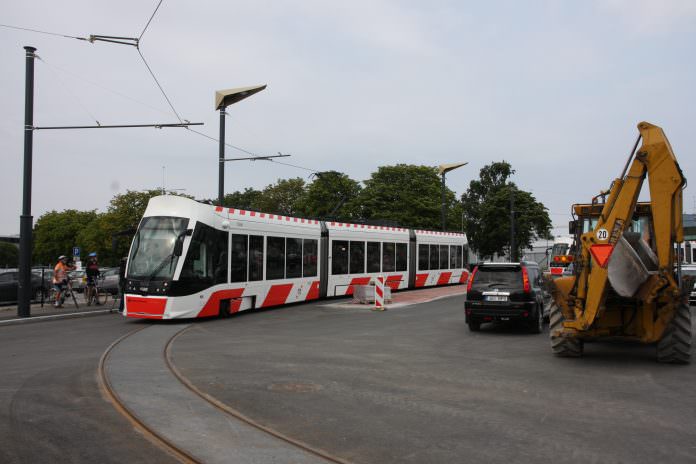 The new tram extension in Tallinn. Credit: Raepress.