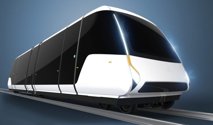 The design concept of a Coventry tram. Credit: The University of Warwick.