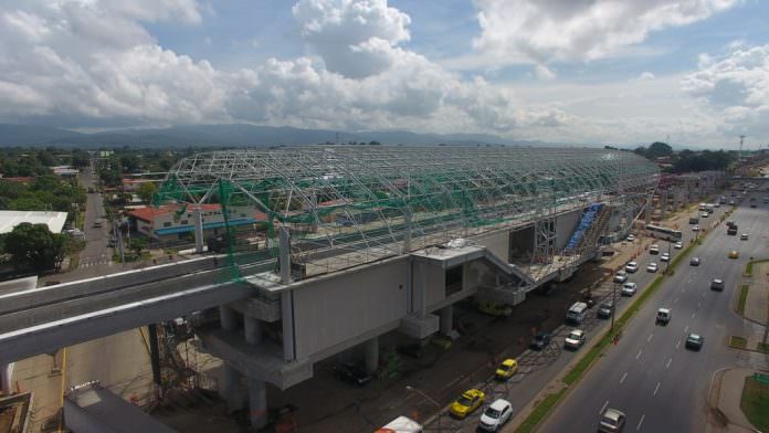 A progress picture of Estación Pedregal. Credit: Panama Metro.