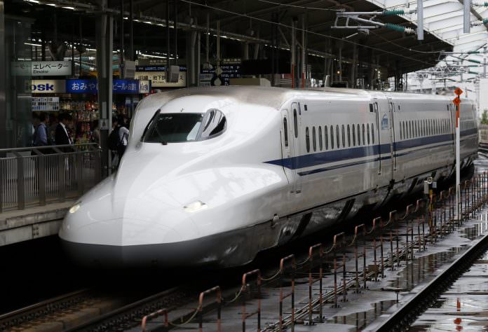A stock photo of a Shinkansen train. Credit: David Harding/Shutterstock.