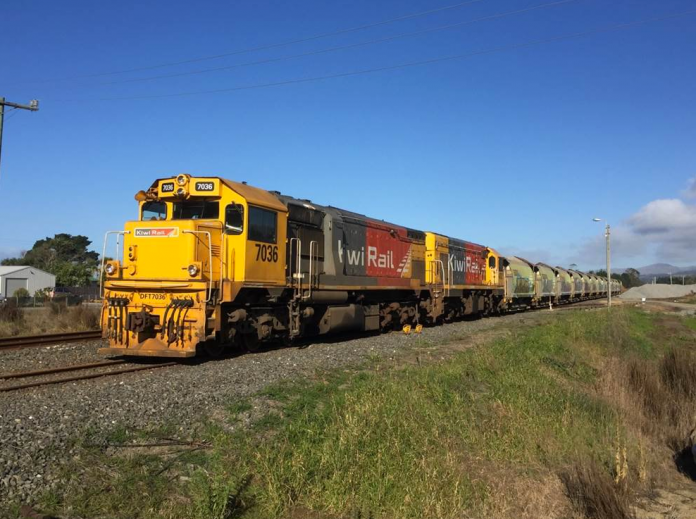 A stock photo of a KiwiRail locomotive. Credit: KiwiRail.