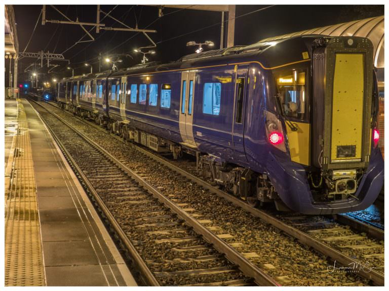 First electric train runs on EdinburghGlasgow main line Rail UK
