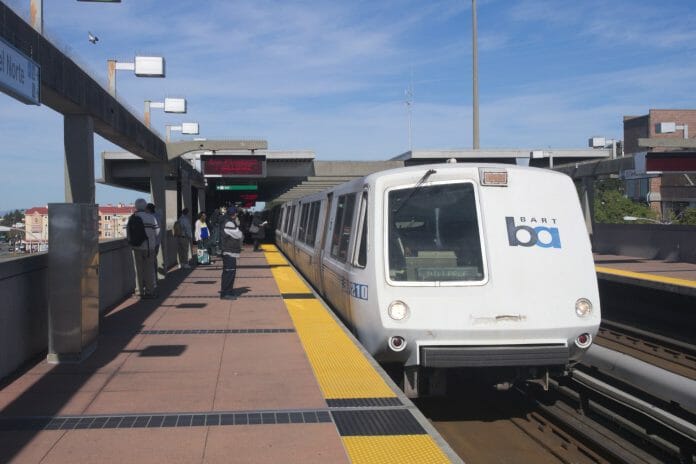 A stock photo of the Bay Area Rapid Transit. Photo: Todd A. Merport / Shutterstock.com.