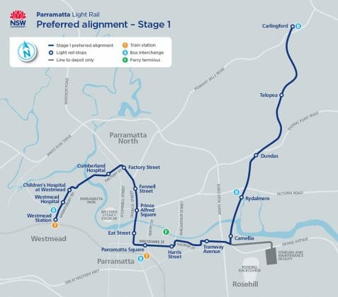 Consortia shortlisted to build and operate Parramatta Light Rail - Rail UK