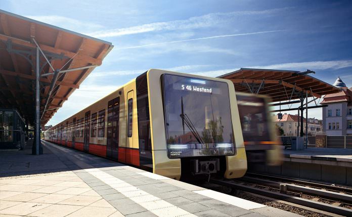 A rendering of one of the new S-Bahn trains. Photo: Stadler Pankow GmbH/ Büro+staubach Berlin.