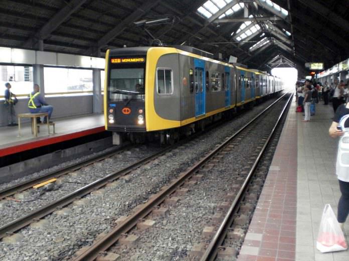 The Manila light rail system operates a number of different rolling stock types, including a Kinki Sharyo and Nippon Sharyo vehicle (pictured). Photo: Philippinerailways.