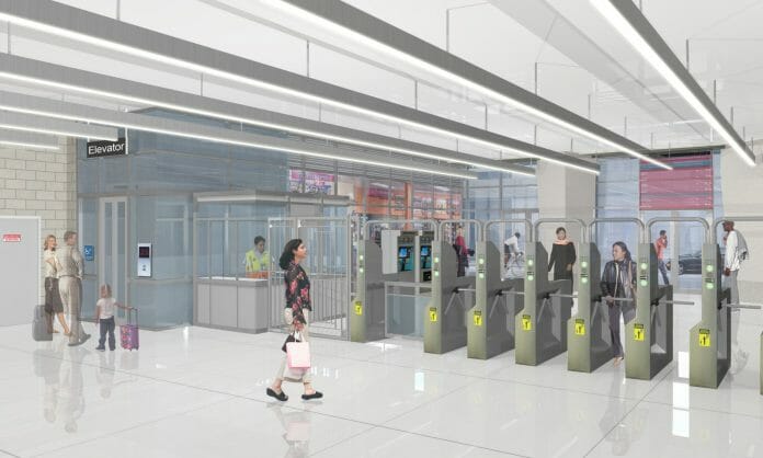 Conceptual rendering of Bryn Mawr stationhouse interior. Photo: Chicago Transit Authority.