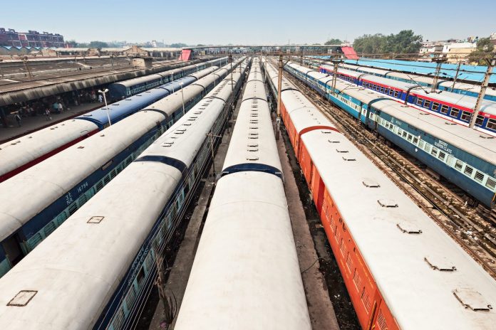 A stock photo of trains at New Delhi station. Photo: saiko3p / Shutterstock.com.