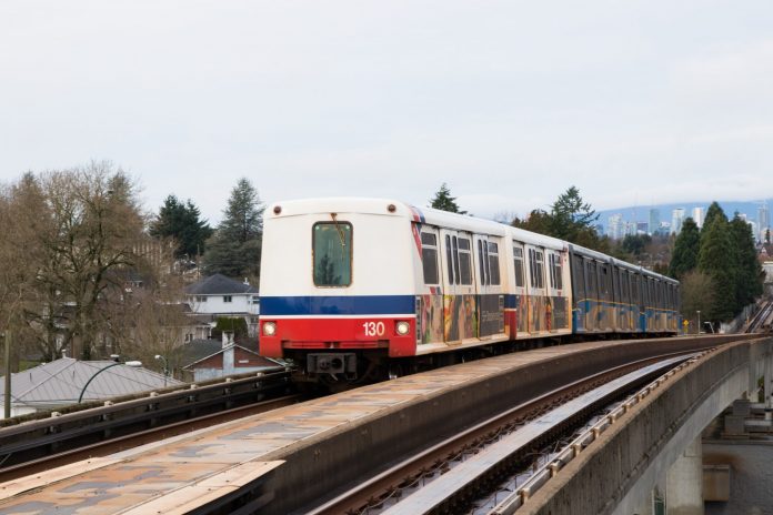 A SkyTrain on the Expo line. Photo: Pepperer85 / Shutterstock.