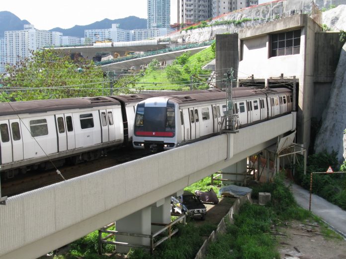 One of MTR's Metro Cammell-built trains on the Kwun Tong line. Photo: Baycrest.