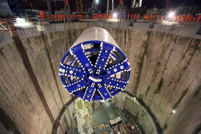 One of the tunnel boring machines used as part of Crossrail. Photo: Crossrail.