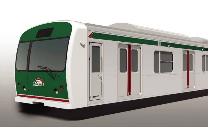 A CGI of the system's rolling stock. Photo: DMTC.