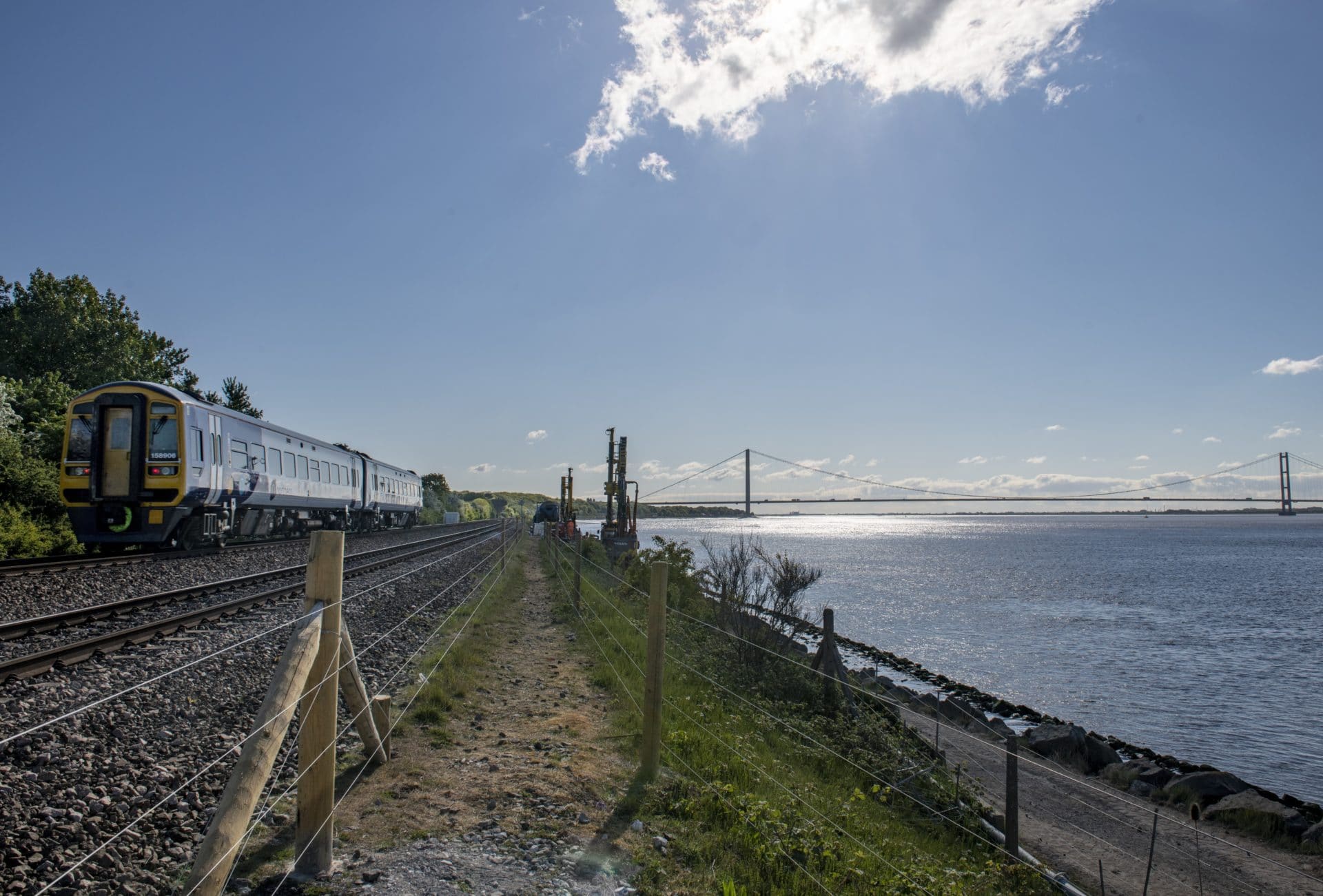 Train Footpath Footpath reopens following major work to protect railway from erosion ...