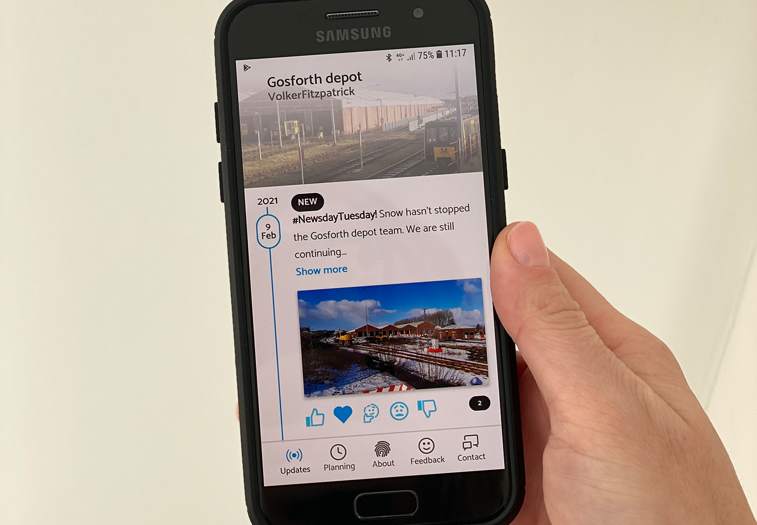 Gosforth depot launches project app to keep community informed - Rail UK