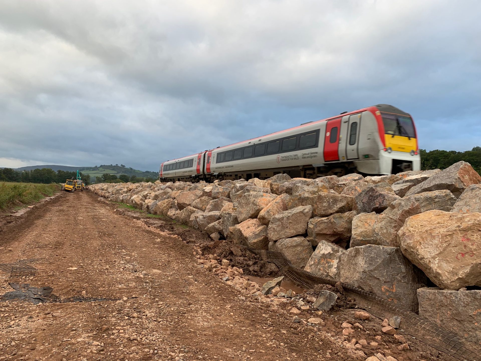 Rock and Rail 8,000 tonnes of ‘rock armour’ installed to protect the