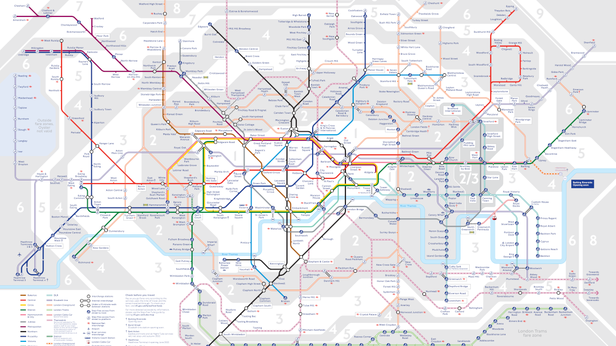 Elizabeth Line Added To Latest Tube Map Rail UK