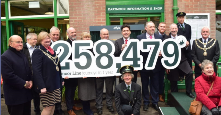 Dartmoor Line passes 250,000 journeys on its first anniversary