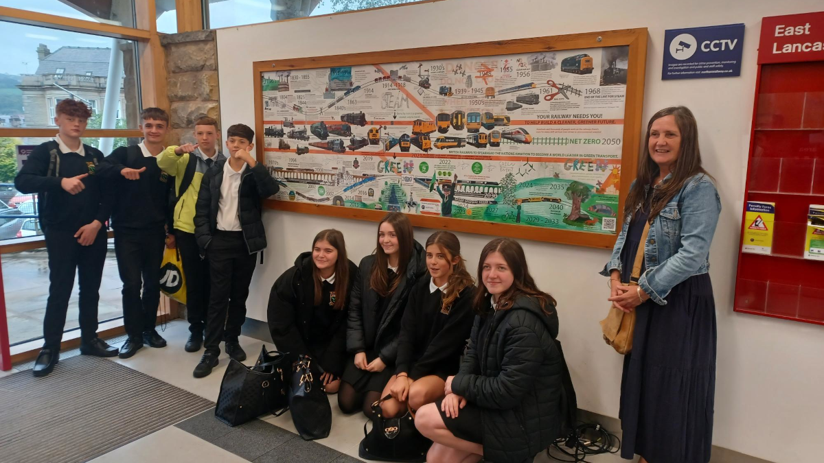 History of rail documented in new artwork at Accrington station - Rail UK