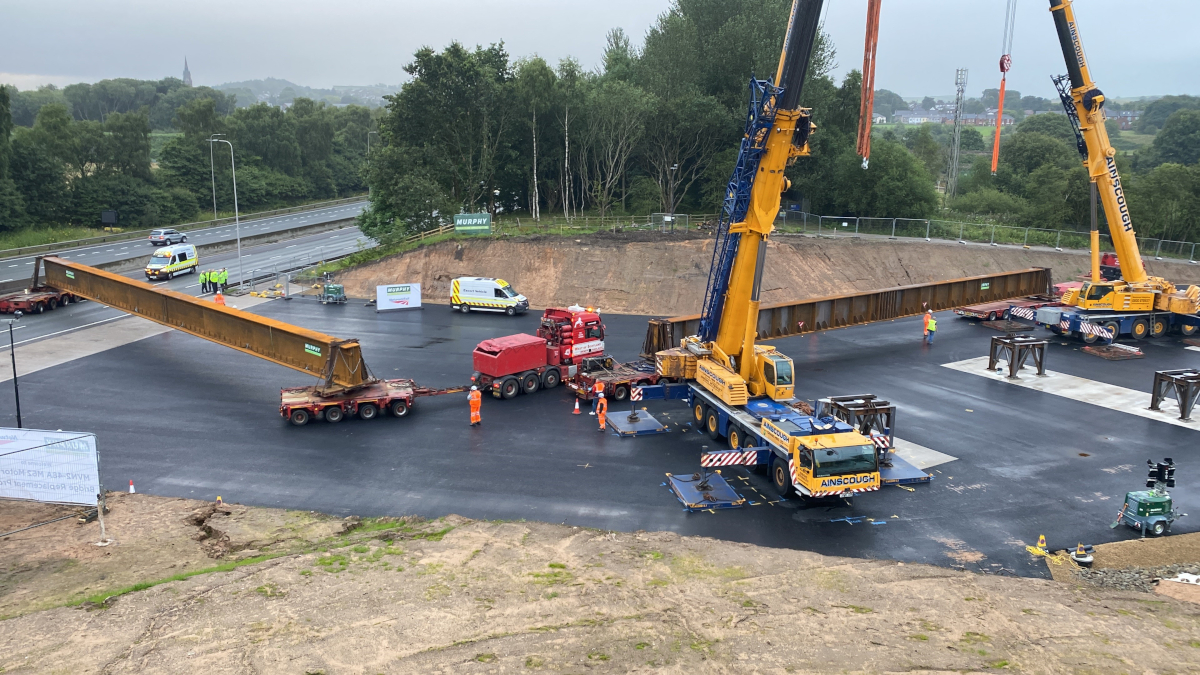 Network Rail reveals drone footage ahead of multi-million-pound M62 ...