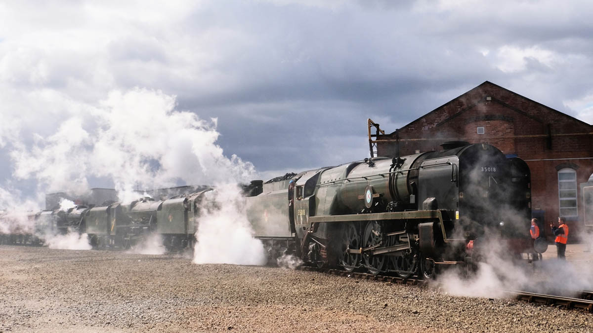 Iconic locomotives depart Derby following world's largest railway ...