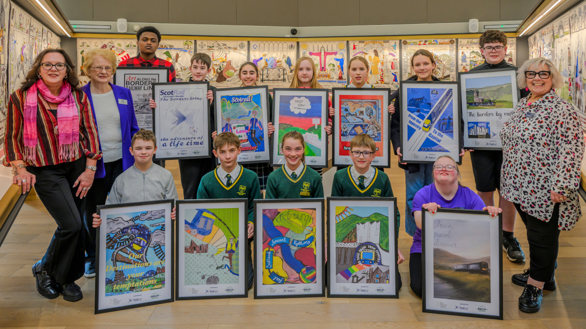 Young artists get on board with Borders Railway showcase