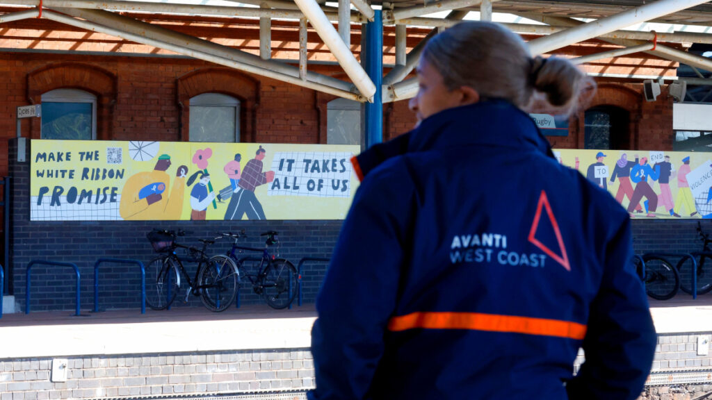 Welsh Rugby Mural Rugby station mural supports campaign to prevent violence against women ...