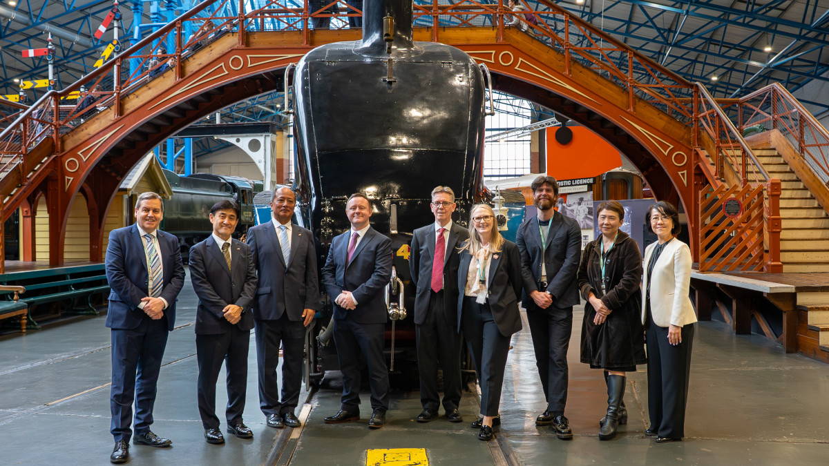National Railway Museum welcomes delegates from Japan on