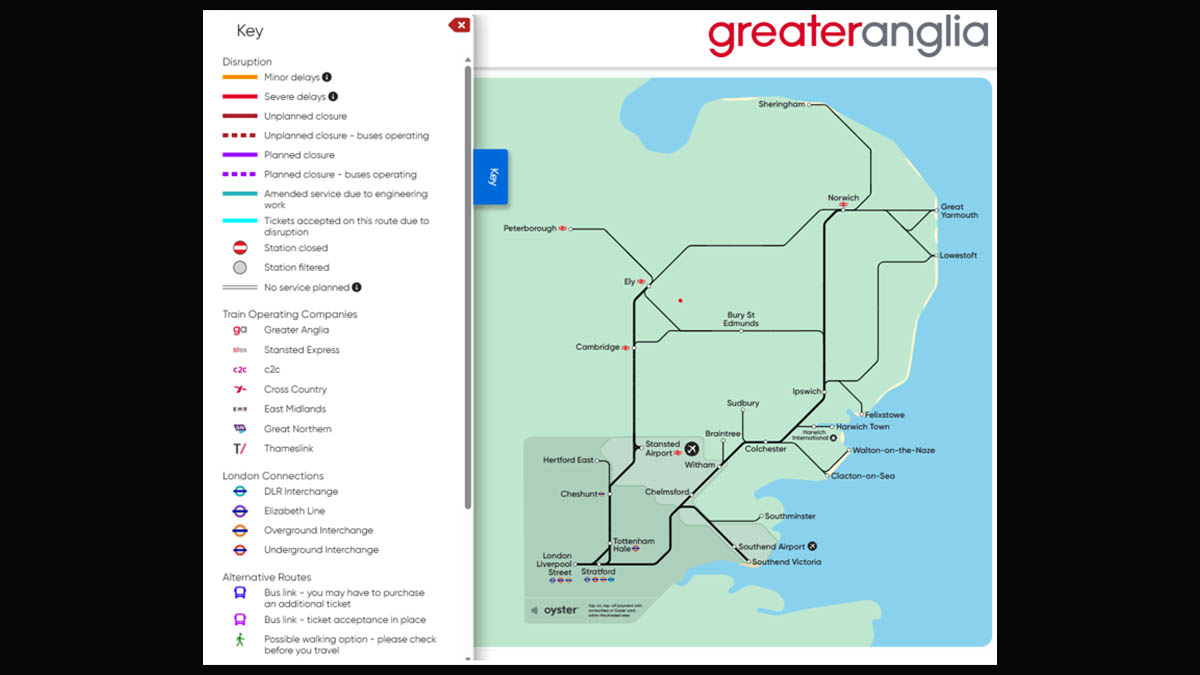 Map Raa Angaston Greater Anglia launches improved live map to help customers during ...
