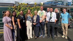 Special ‘Sunflower Train’ brings communities together along the Severn Beach line