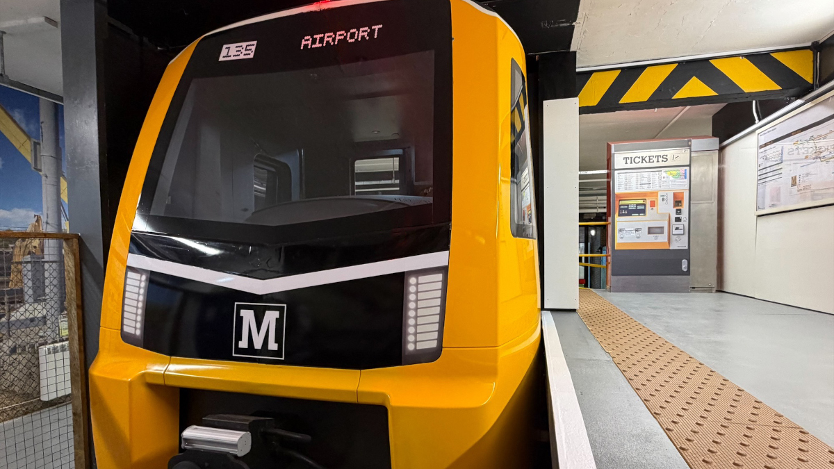 Replica new Metro train to support rail safety training