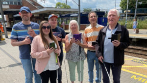 Rail audio guides help blind and partially sighted people travel independently