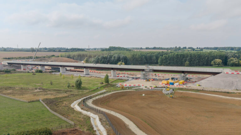 HS2 completes 320-metre-long Westbury viaduct