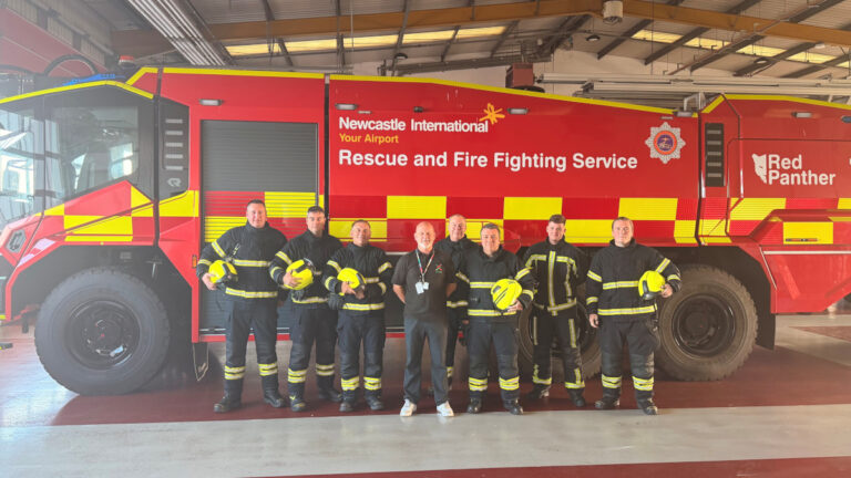 Airport firefighters get to grips with new Metro trains 