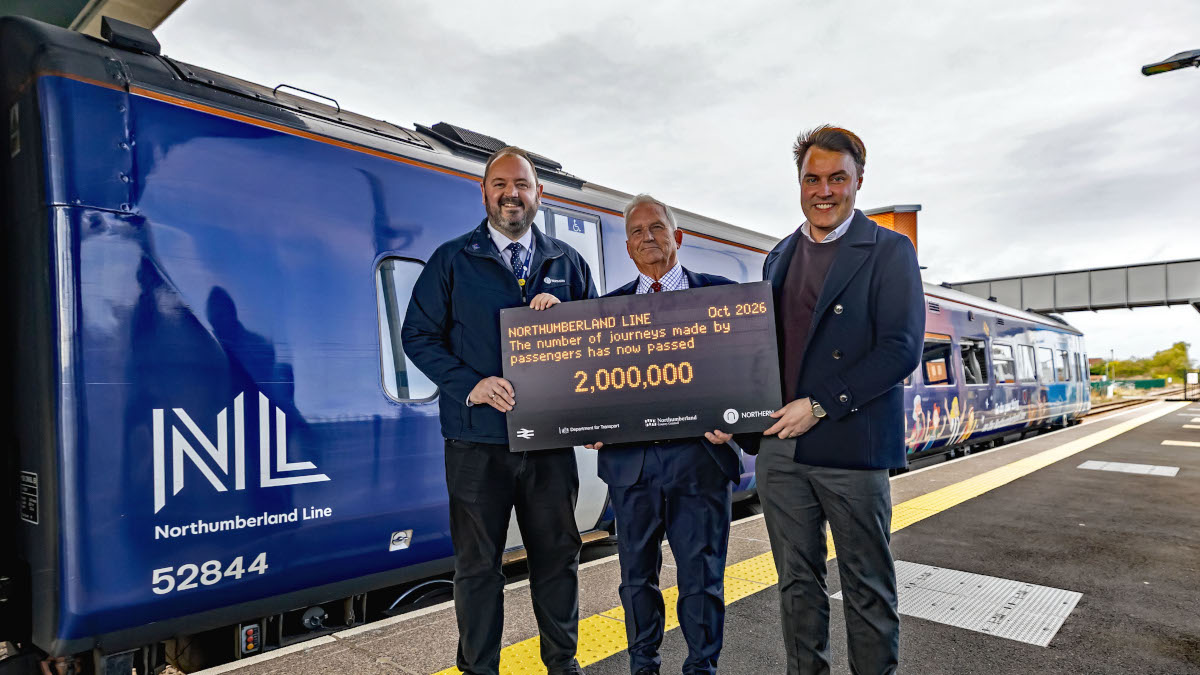Passengers make 2 million journeys on the Northumberland Line within ...