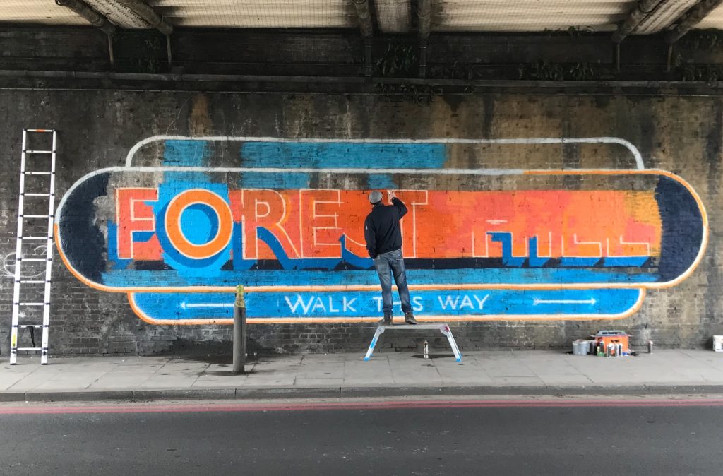Hollywood artist Lionel Stanhope designs mural for Millwall Football Club  with backing from Network Rail